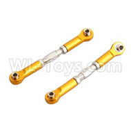 HSP 94188 spare parts-166617 166017 106017 (06016 08042)-09 Upgrade Aluminum Front or Rear Servo Link Rod(2pcs)-Golden,Upgrade HSP 94188 RC Car Truck Parts,Upgrade HSP 1:10 RC Truck Spare parts Accessories,HSP 94188 Upgrade Parts
